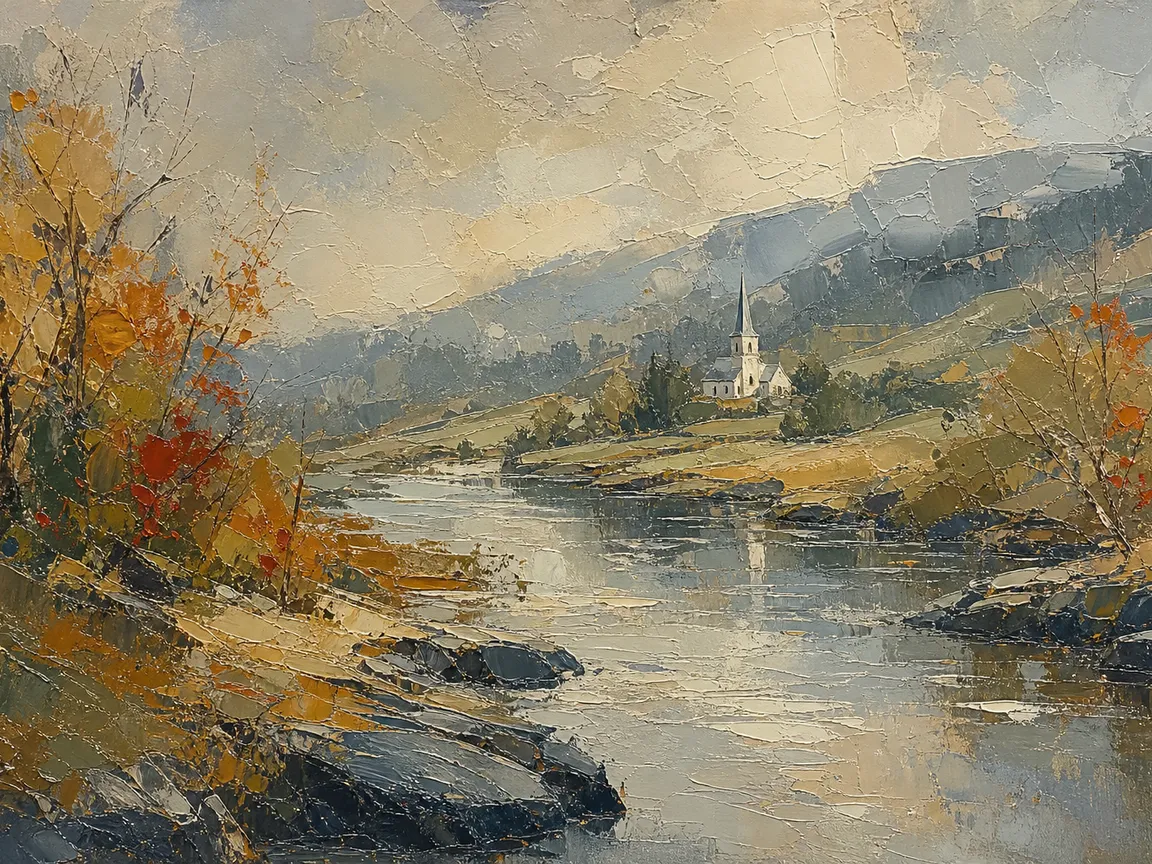 Картина «Долина под Выборгом», холст, масло, 110 × 80 см